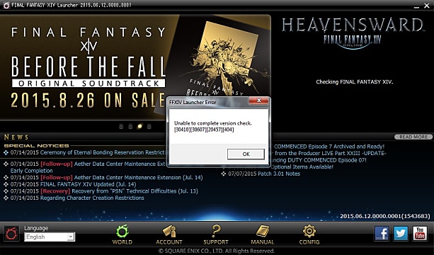 Final fantasy xiv launcher download slow windows 7